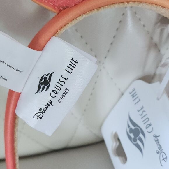 Disney Loungefly Peach and Gold Sequin Headband Ears - Picture 6 of 6